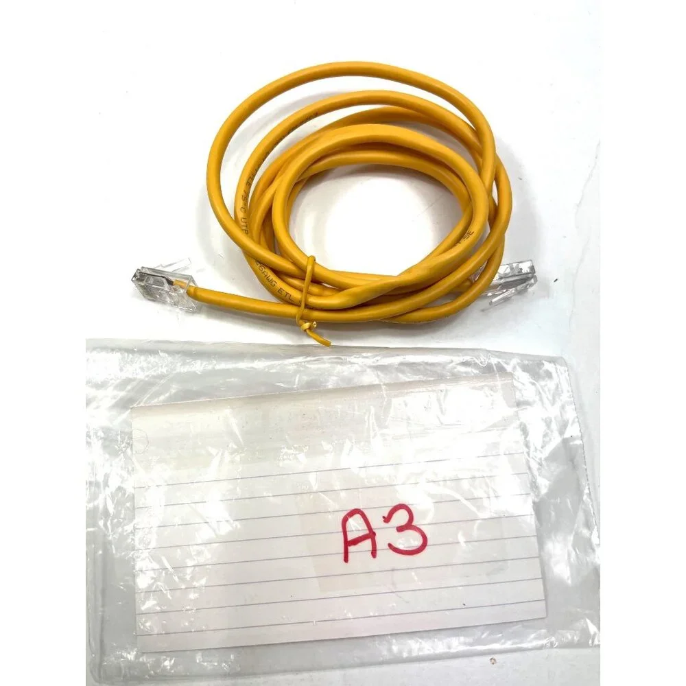 Yellow Ethernet Cable Cat5 RJ45 Network Wire 6FT For Computers & Routers A3